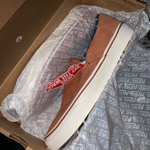 Vans Suede Sherpa Slip Ons